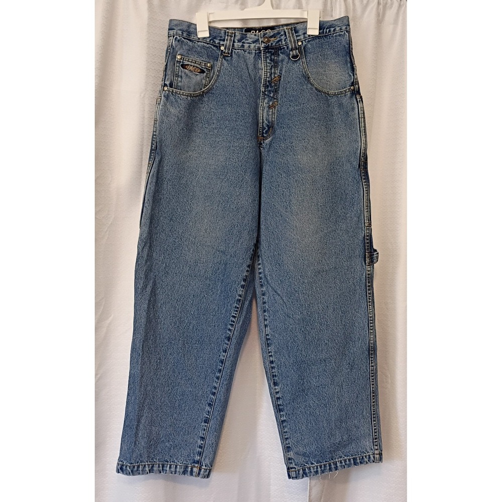 Vtg Y2K Paco Jeans‎ Baggy Carpenter Wide Leg Deep Pocket Skater Grunge Sz 36x32